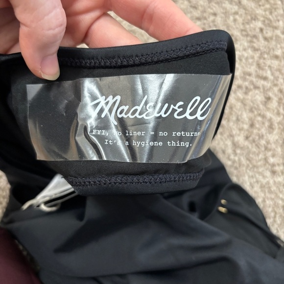 Madewell One-Shoulder One-Piece Swimsuit black small - Picture 12 of 12